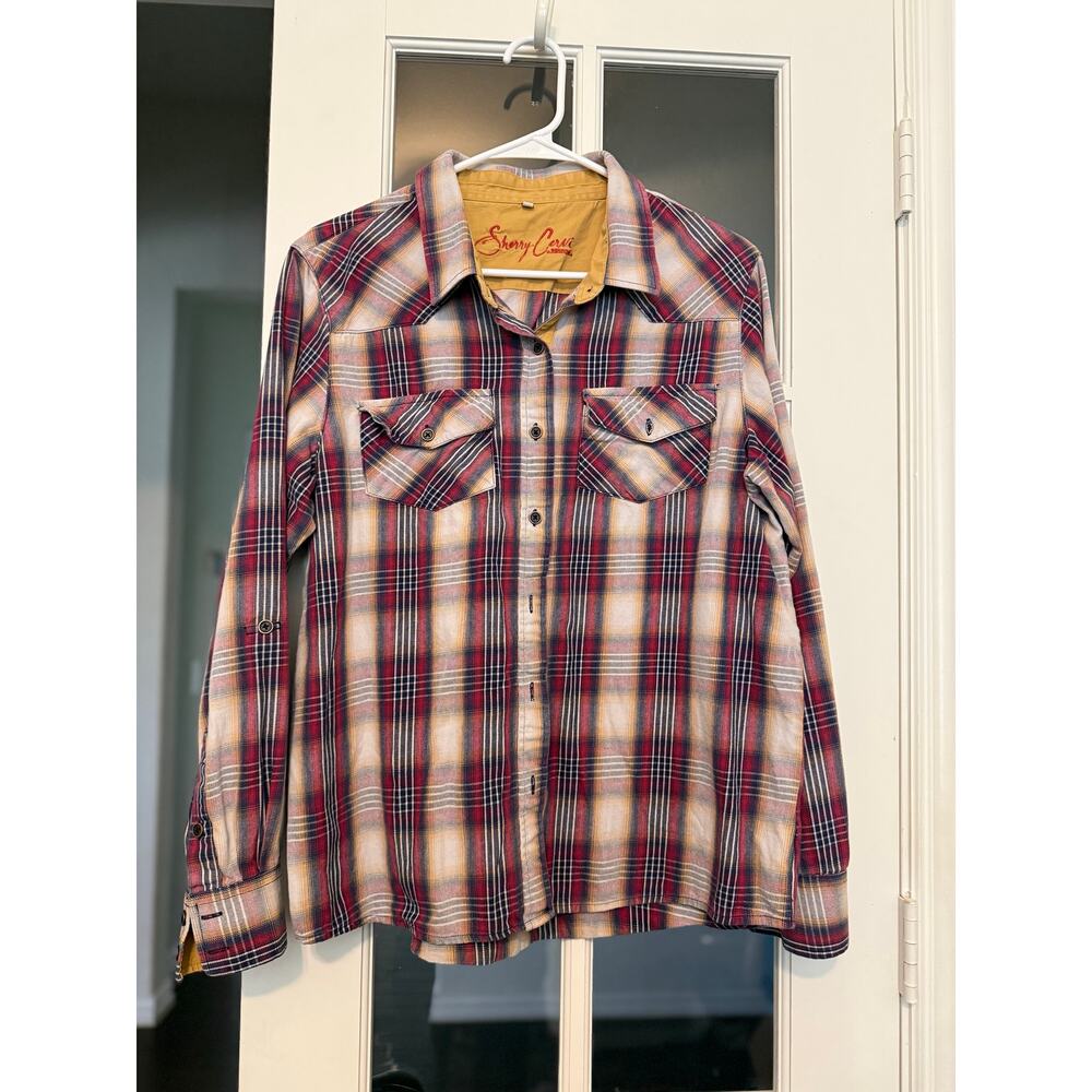 Sherry Cervi by Resistol Women’s Western Plaid Button-Down Shirt – Size M
